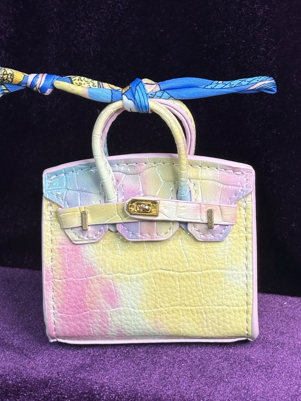 🌈 pastel ombré mini bag charm 🐥